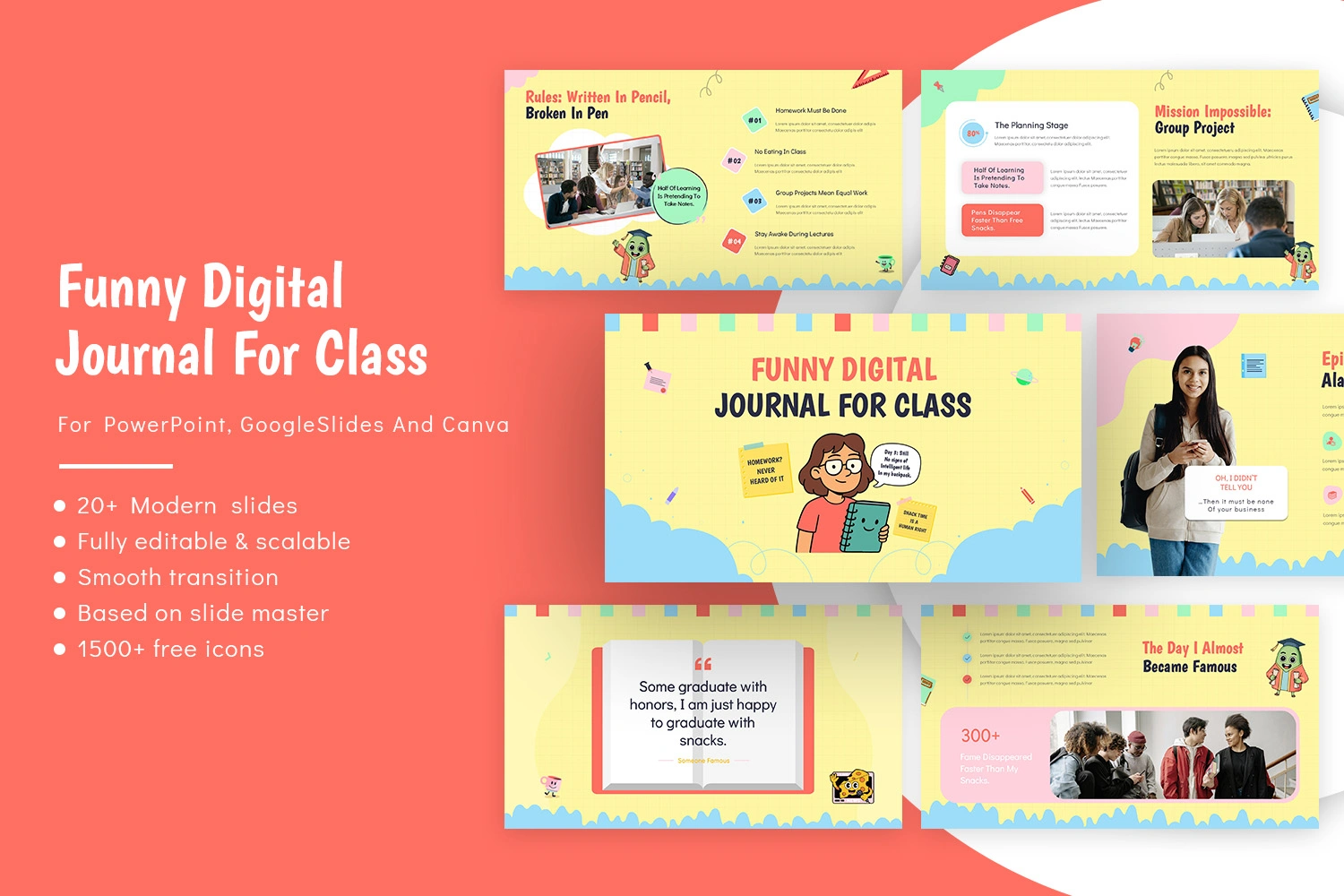 Funny Digital Journal For Class Presentation